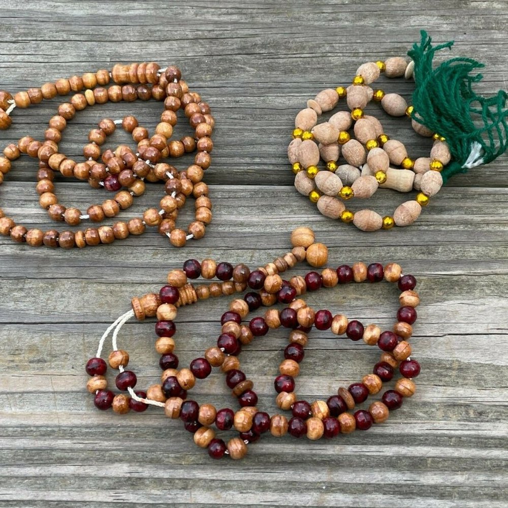 Lot of 3 Tasbeeh Prayer Beads Real Wood Handmade Religious Muslim Pray Beads - Picture 12 of 12